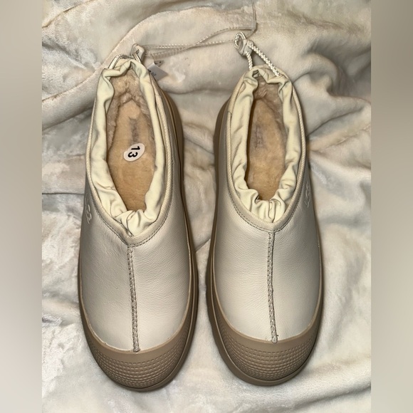 NEW UGG MEN Tasman Weather Hybrid Cream and Tan Slip-On Shoes - Picture 4 of 13